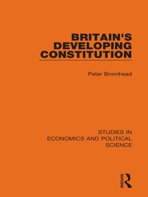 cover image of Britain's Developing Constitution